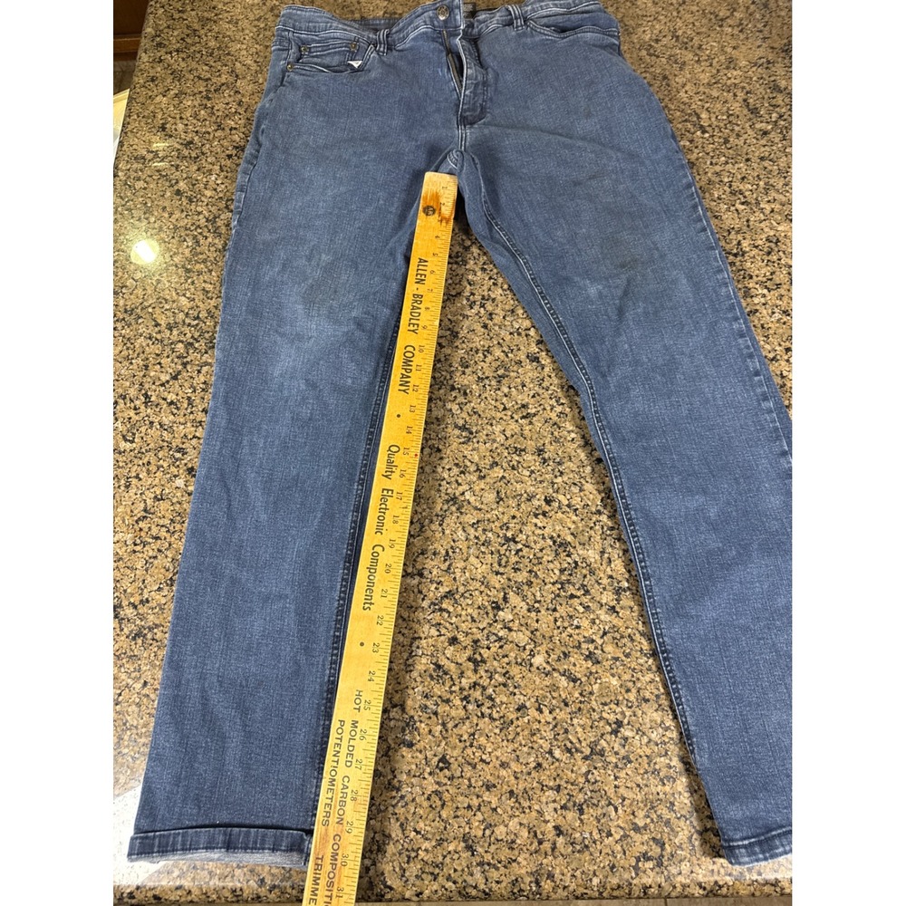 Urban Star Mens Relaxed Fit Straight Leg Blue Denim Jeans 38x32 Medium Wash